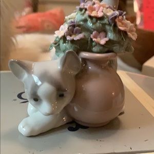 Lladro gatito con Flores